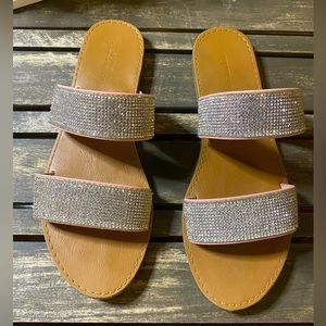 JUST FAB SPARKLE SANDALS